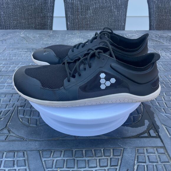 Vivobarefoot Primus Lite | Color: Black & White | Size US 12 - EU 45 - Picture 2 of 6